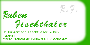 ruben fischthaler business card